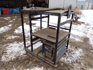 Miller XMT 450 230/460V 3-Phase CC/CV Multi-Process Welder c/w Stand. SN ME06066U **THIS ITEM IS LOCATED @ 5107 67 ST, LLOYDMINSTER, AB FOR MORE INFO CONTACT JASON  @780-870-0193**