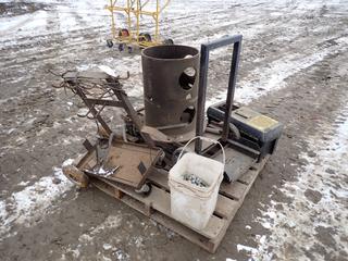 (2) Welding Carts c/w 24in Stanley Toolbox And Qty Of Nuts And Bolts **THIS ITEM IS LOCATED @ 5107 67 ST, LLOYDMINSTER, AB FOR MORE INFO CONTACT JASON  @780-870-0193**