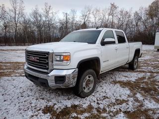 2015 GMC Sierra 2500HD 4X4 Crew Cab Pickup c/w 6.0L Vortec, A/T, Backup Camera And LT245/75R17 Tires. Showing 3842hrs, 219,612kms. VIN 1GT12YEG2FF607915 *THIS ITEM IS LOCATED IN NORTH WEST EDMONTON, FOR MORE INFO CONTACT TONY @ 780-935-2619**