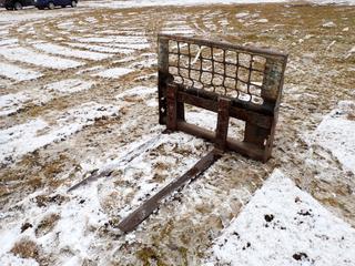 4ft Skid Steer Forks *Note: Dent On Frame* **THIS ITEM IS LOCATED IN NORTH WEST EDMONTON, FOR MORE INFO CONTACT TONY @ 780-935-2619**