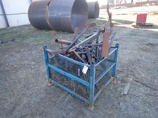 Qty Of Pipe Stands And Pipe Rollers c/w Crate **THIS ITEM IS LOCATED @ 5107 67 ST, LLOYDMINSTER, AB FOR MORE INFO CONTACT JASON  @780-870-0193**