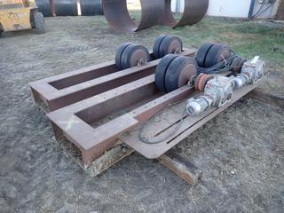 (1) Vessel/Tank Roller Driver c/w (2) Reutech International Inc. Gears, (2) Nord 3-Phase Inverter Duty Motors And (1) Vessel/Tank Idler Turning Roll **THIS ITEM IS LOCATED @ 5107 67 ST, LLOYDMINSTER, AB FOR MORE INFO CONTACT JASON  @780-870-0193**