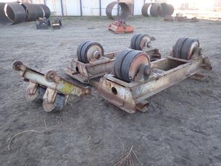 (1) 25-Ton Vessel/Tank Turning Roll Idler c/w Webb 104in Vessel/Tank Roll Idler **THIS ITEM IS LOCATED @ 5107 67 ST, LLOYDMINSTER, AB FOR MORE INFO CONTACT JASON  @780-870-0193**