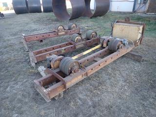 IRCO Industried Inc. Vessel/Tank Roll Driver c/w (2) 7ft Vessel/Tank Idler Rolls **THIS ITEM IS LOCATED @ 5107 67 ST, LLOYDMINSTER, AB FOR MORE INFO CONTACT JASON  @780-870-0193**