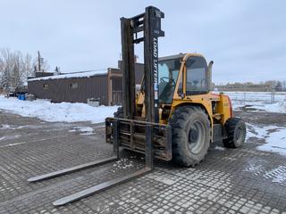 2014 Load Lifter 2414-10D 4x4 10,000 LB Forklift c/w Perkins Diesel, 4 Speed Power Shift, Heater, Side Shift, Fork Positioner, 72in Forks, 15.5-25 Front And 355/70-17.5 Rear Tires, Showing 5,841 Hours, S/N 3665 (HIGH RIVER YARD)