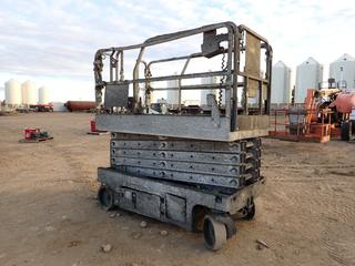 Genie GS3246 Electric Scissor Lift. SN GS46124110849 **THIS ITEM IS LOCATED @ 5107 67 ST, LLOYDMINSTER, AB FOR MORE INFO CONTACT JASON @780-870-0193**