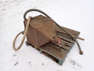 Sand Blasting Pot c/w Hoses **THIS ITEM IS LOCATED @ 5107 67 ST, LLOYDMINSTER, AB FOR MORE INFO CONTACT JASON @780-870-0193**