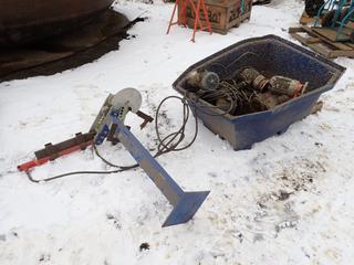 Powerfist Manual Tube Bender c/w Liming Reducer Gearbox And Baldor 100V Electric Motor **THIS ITEM IS LOCATED @ 5107 67 ST, LLOYDMINSTER, AB FOR MORE INFO CONTACT JASON @780-870-0193**