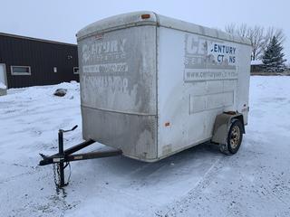 2011 Forest River 6ft x 10ft S/A Enclosed Trailer c/w Side Passage Door, Rear Barn Doors, 3500Lbs Axel, 2in Ball Hitch, 205/75D15 Tires, VIN 5NHUHA01XBW060065 (HIGH RIVER YARD)