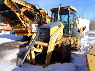 2001 John Deere 410G Loader Backhoe c/w 4-Spd Power Shift, (2) Outriggers, 24in Bucket, 12.5/80-18 Front And 21L-24 Rear Tires. Showing 49,074hrs. PIN T0410GX902446 *Note: Parts Only, Buyer Responsible For Removal*