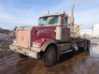 2002 Western Star 4964SX T/A Truck Tractor c/w CAT C15 Diesel, Eaton Fuller 10-Spd, Hydraulic Fifth Wheel Hitch, 240in WB, 315/80R22.5 Front And 11R24.5 Rear Tires. Showing 49,930kms. VIN 2WLPCD3J72K972940 