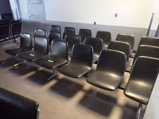 Qty Of (3) Rows Of 6-Chairs *Note: Buyer Responsible For Removal* (LOCATED OFFSITE @ Fort McMurray Airport, 547 Snow Eagle Drive, Fort McMurray, AB)