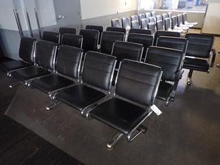 Qty Of (3) Rows w/ 5-Chairs And (1) Row w/ 4-Chairs And Table *Note: Buyer Responsible For Removal* (LOCATED OFFSITE @ Fort McMurray Airport, 547 Snow Eagle Drive, Fort McMurray, AB)