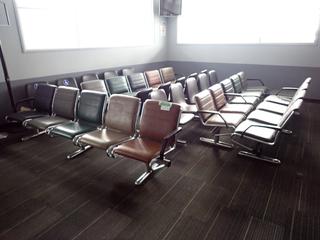 Qty Of (6) Rows w/ 5-Chairs And (1) Row w/ 4-Chairs *Note: Buyer Responsible For Removal* (LOCATED OFFSITE @ Fort McMurray Airport, 547 Snow Eagle Drive, Fort McMurray, AB)