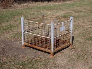 40in X 34in X 33in Steel Crate **Located In Edmonton**