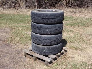 Qty Of (4) Michelin 225/60R17 Tires w/ 5-Hole Rims **Located In Edmonton**