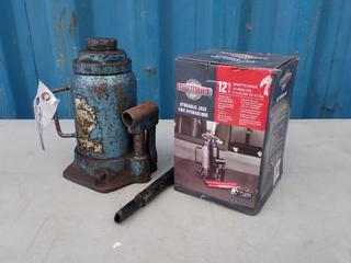 Westward 20-Ton Hydraulic Jack  And Unused Motomaster 12-Ton Hydraulic Jack **Located In Edmonton**