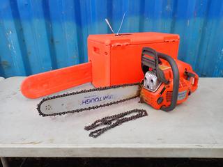 Husqvarna 455 Rancher 20in Chainsaw w/ Case And Extra Chain **Located In Edmonton**