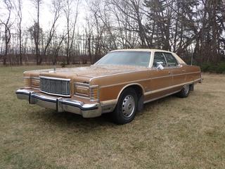 1978 Ford Mercury Grand Marquis 4-Door Sedan c/w 460-4V V8 Gas And 235/75R15 Tires. Showing 30,484kms. VIN 8Z66A569385 **Located In Edmonton**
