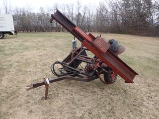 C. & J. Jones Limited Woody's Whammer MKII S/A Post Pounder c/w 3-pt Hitch. Barbed Wire And 195/60R15 Tires. SN 381T/D0084 **Located In Edmonton**