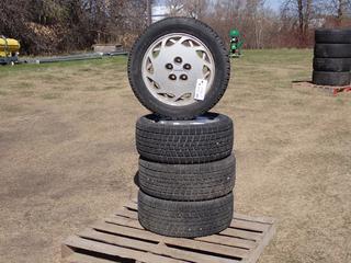 Qty Of (4) Bridgestone Blizzak 225/50R16 Tires w/ Toyota Supra MK3 5-114.3 Rims **Located In Edmonton**