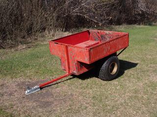 4ft X 45in S/A Utility Trailer w/ 2in Ball Hitch and 25X12.00-9 Tires **Located In Edmonton**