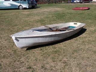 12 1/2ft Fiberglass Sail Boat **Located In Edmonton**