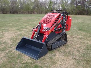 2024 EGN EG360 Stand-On Compact Track Loader c/w 420cc Gas Engine, Aux Hyd, 38in Bucket And 6in Tracks. Showing 15hrs. SN EG3602404117  **Located In Edmonton**