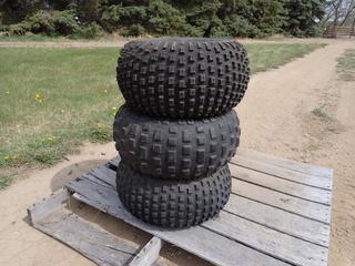 (2) 22X11.00-8 Tires And (1) 22X11.00-8 Tire w/ Rim **Located In Edmonton**