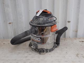 Ridgid WD10600 120V 10-Gal Shop Vac. SN 23089R152660 **Located In Edmonton**