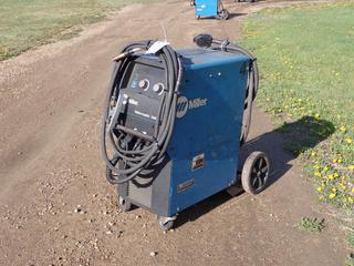 2011 Miller Millermatic 350P 200/230/460V 1/3-Phase MIG Welder. SN MB050208B **Located In Edmonton**