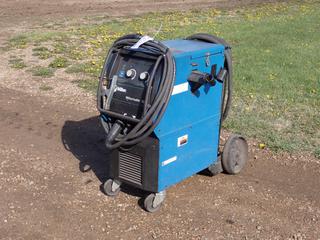 2006 Miller Millermatic 350P 200/230/460V 1/3-Phase MIG Welder. SN LG451566B **Located In Edmonton**