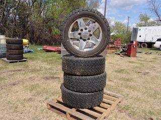 Qty Of (4) General Grabber A/T LT285/55R20 Tires w/ GMC 8-Hole Rims  **Located In Edmonton**