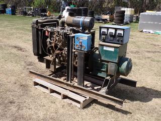Isuzu 4JB1-PV 480/277V 37.5kva 3-Phase Diesel Genset. Showing 21,808hrs. *Note: Running Condition Unknown* **Located In Edmonton**