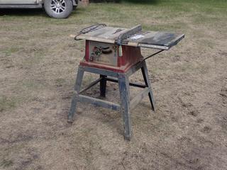Delta Model 36-510C 115V Single Phase Table Saw. SN D-9709 **Located In Edmonton**