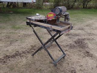 Kodiak Xtreme 10in 120V Professional Tile Saw w/ Stand. *Note: Working Condition Unknown* **Located In Edmonton**