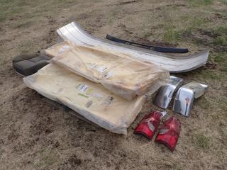 Qty Of Tail Lights, Double Tire Fender, (2) Bumper Side Chrome Pieces And Seat Sponge **Located In Edmonton**