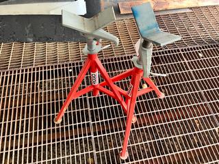 (2) Rigid VJ-99 Adjustable Pipe Stands **Located At Turner Valley, AB, For More Information Contact Tony @780-935-2619**