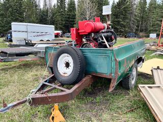 Trailer Mounted Cummins 12V 5.9L Engine **Located At Turner Valley, AB, For More Information Contact Tony @780-935-2619**