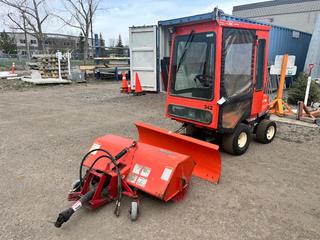 Kubota GF1800 4X4 Side Walk Tractor C/w Kubota D722 Diesel ENG,  Kubota BX2760A Dozer, Kubota GF5226 PTO Sweeper, Showing 2034 Hrs **Located In Okotoks, AB, For More Information Contact Tony @780-935-2619** *Loadout ID#3505*