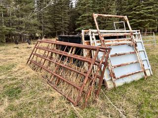 Qty Of Assorted Cattle Coral Fence Panels **Located At Turner Valley, AB, For More Information Contact Tony @780-935-2619**