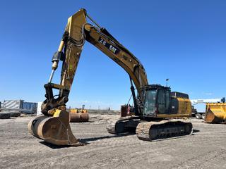 2013 Caterpillar 349E Excavator c/w 70in Ripping And 84in Cleanup Buckets. Showing 25,875hrs. SN TFG00710 *Note: Showing Multiple Fault Codes***LOCATED AT ESTEVAN COAL MINE, SK, For More Information Contact Tony @780-935-2619**