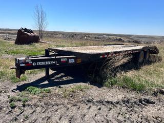 2006 Trailtech Trailers 24ft X 8ft T/A Equipment Trailer c/w 46000lb GVWR, 20000lb Per Axle, Air Brakes, Flip Over Ramps, Pintle Hitch And 255/70R22.5 Tires. VIN 2CU4CERN262019063 *Note: (1) Tire Damaged, Some Rear Lights Missing **LOCATED AT ESTEVAN COAL MINE, SK, For More Information Contact Tony @780-935-2619** *load0ut ID#4010*