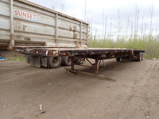 2003 Lode King 53ft Tridem High Boy Trailer c/w 38,000kg GVWR, 10,000kg GAWR And 11R24.5 Tires. VIN 2LDPF533339039000 *Note: (3) Tires And Rims Missing* **This Item is Located @ 1 Sunset Boulevard, Fort McMurray AB, For More Info Contact Tony @780-935-2619*