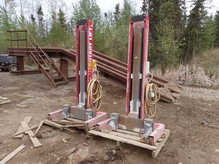 (2) 15,000lb Cap. 2.6A 575V AC 3-Phase Hydraulic Rotary Lifts **This Item is Located @ 1 Sunset Boulevard, Fort McMurray AB, For More Info Contact Tony @780-935-2619*