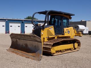 2009 John Deere 750J LGP Crawler Dozer c/w John Deere 6.8L Diesel, 12ft 6-Way Angle Blade And M/S Ripper. Showing 12,665hrs. PIN T0750JX171506 **Located In Drayton Valley, AB**