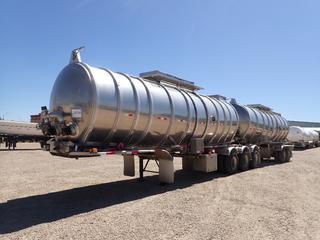 2022 Polar Tank Trailer Super B Train Tridem Trailer w/ 29,937kg GVWR, 31,495L Cap. Stainless Steel Tank And 11R22.5 Tires. CVIP 12/25.VIN 1PMKD393XN1115925 c/w 2022 Polar Tank Trailer Super B T/A Pup Trailer w/ 29,937kg GVWR, 31,495L Cap. Stainless Steel Tank And 11R22.5 Tires. CVIP 11/2025. VIN 1PMKD3121N1115931 *Note: Previous Tank Damage, Repaired For Water, Tank Requires Recertification To Haul TC407 Spec* **Located In Drayton Valley, AB**