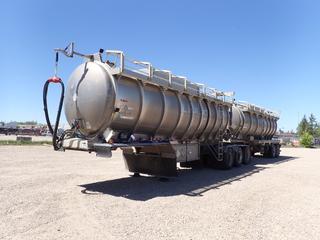 2014 Wolftanks 31DBC1LD Super B Tridem Lead Tank Trailer w/ Belly Pump, 37,500kg GVWR, TC-407 30,500L Per Compartment Cap. Dual Compartment Tank, Titan Gauges, Ladder/Cat Walk And 11R24.5 Tires. CVIP 04/2026. VIN 2W9C1C313EM093061 c/w 2014 Wolftanks 31DBC1PP Super B T/A Pup Trailer w/ 27,500kg GVWR, TC-407 30,500L Per Compartment Tank, Titan Gauges, Ladders/Catwalks And 11R24.5 Tires. CVIP 04/2026. VIN 2W9C1B312EM093062 **Located In Drayton Valley, AB**