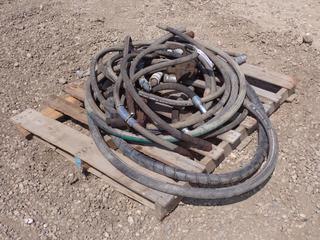 Qty Of 3/4in, 1 1/4in And Assorted Hydraulic Hose **Located In Drayton Valley, AB**