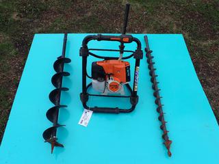 STIHL BT131 Earth Auger c/w  36cc Gas Engine, (1) 2in And (1) 6in Auger Bits. SN 517734827 **Located In Edmonton**